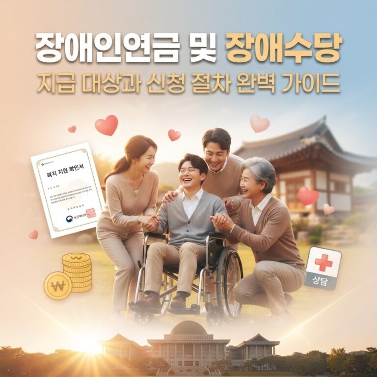 장애인연금 및 장애수당 지급 대상과 신청 절차 완벽 가이드